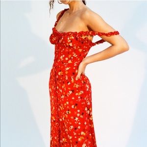 Realisation par silk floral Juliet dress